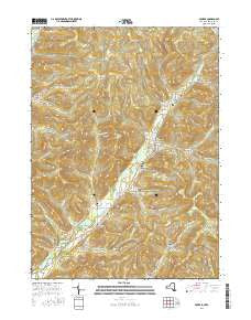 Bolivar New York Current topographic map, 1:24000 scale, 7.5 X 7.5 Minute, Year 2016