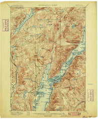 Bolton New York Historical topographic map, 1:62500 scale, 15 X 15 Minute, Year 1900