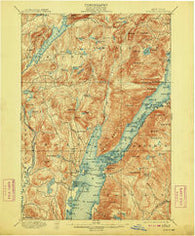 Bolton New York Historical topographic map, 1:62500 scale, 15 X 15 Minute, Year 1900