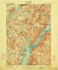 Bolton New York Historical topographic map, 1:62500 scale, 15 X 15 Minute, Year 1900