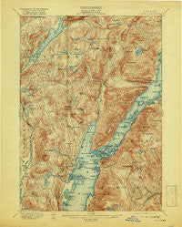 Bolton New York Historical topographic map, 1:62500 scale, 15 X 15 Minute, Year 1900