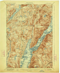 Bolton New York Historical topographic map, 1:62500 scale, 15 X 15 Minute, Year 1900
