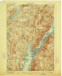 Bolton New York Historical topographic map, 1:62500 scale, 15 X 15 Minute, Year 1900