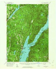 Bolton Landing New York Historical topographic map, 1:62500 scale, 15 X 15 Minute, Year 1958