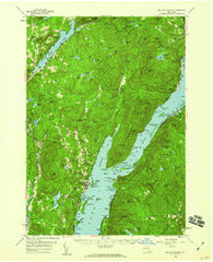Bolton Landing New York Historical topographic map, 1:62500 scale, 15 X 15 Minute, Year 1958