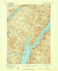 Bolton Landing New York Historical topographic map, 1:62500 scale, 15 X 15 Minute, Year 1958