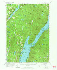 Bolton Landing New York Historical topographic map, 1:62500 scale, 15 X 15 Minute, Year 1958