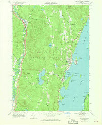 Bolton Landing New York Historical topographic map, 1:24000 scale, 7.5 X 7.5 Minute, Year 1966
