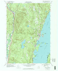 Bolton Landing New York Historical topographic map, 1:24000 scale, 7.5 X 7.5 Minute, Year 1966