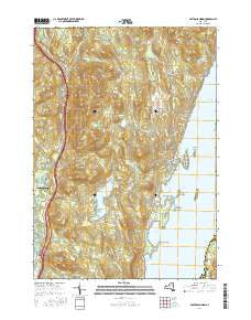 Bolton Landing New York Current topographic map, 1:24000 scale, 7.5 X 7.5 Minute, Year 2016