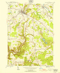 Boonville New York Historical topographic map, 1:24000 scale, 7.5 X 7.5 Minute, Year 1945