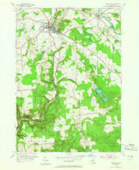Boonville New York Historical topographic map, 1:24000 scale, 7.5 X 7.5 Minute, Year 1955