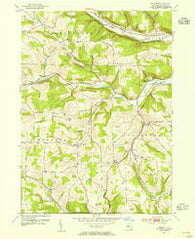 Borden New York Historical topographic map, 1:24000 scale, 7.5 X 7.5 Minute, Year 1953