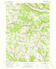 Borden New York Historical topographic map, 1:24000 scale, 7.5 X 7.5 Minute, Year 1953