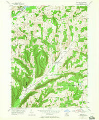 Bradford New York Historical topographic map, 1:24000 scale, 7.5 X 7.5 Minute, Year 1953