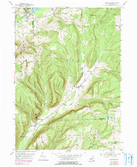 Bradford New York Historical topographic map, 1:24000 scale, 7.5 X 7.5 Minute, Year 1953
