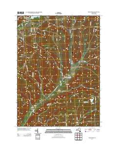 Bradford New York Historical topographic map, 1:24000 scale, 7.5 X 7.5 Minute, Year 2013