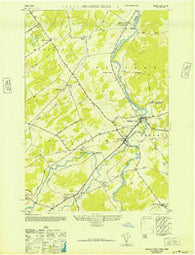 Brasher Falls New York Historical topographic map, 1:24000 scale, 7.5 X 7.5 Minute, Year 1946