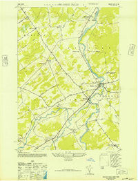 Brasher Falls New York Historical topographic map, 1:24000 scale, 7.5 X 7.5 Minute, Year 1946