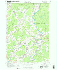Brasher Falls New York Historical topographic map, 1:24000 scale, 7.5 X 7.5 Minute, Year 1964