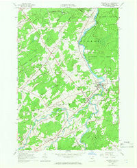 Brasher Falls New York Historical topographic map, 1:24000 scale, 7.5 X 7.5 Minute, Year 1964