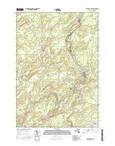 Brasher Falls New York Current topographic map, 1:24000 scale, 7.5 X 7.5 Minute, Year 2016