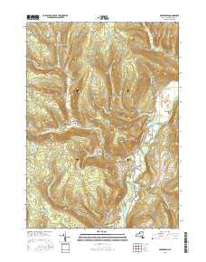 Breakabeen New York Current topographic map, 1:24000 scale, 7.5 X 7.5 Minute, Year 2016
