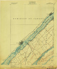 Brier Hill New York Historical topographic map, 1:62500 scale, 15 X 15 Minute, Year 1906