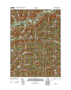 Brisben New York Historical topographic map, 1:24000 scale, 7.5 X 7.5 Minute, Year 2013