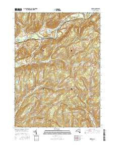 Brisben New York Current topographic map, 1:24000 scale, 7.5 X 7.5 Minute, Year 2016
