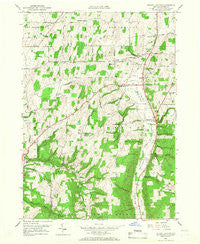Bristol Center New York Historical topographic map, 1:24000 scale, 7.5 X 7.5 Minute, Year 1951