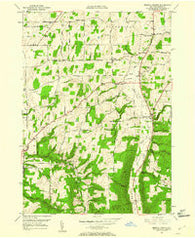 Bristol Center New York Historical topographic map, 1:24000 scale, 7.5 X 7.5 Minute, Year 1951
