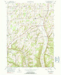 Bristol Center New York Historical topographic map, 1:24000 scale, 7.5 X 7.5 Minute, Year 1951