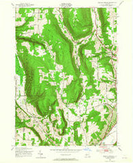 Bristol Springs New York Historical topographic map, 1:24000 scale, 7.5 X 7.5 Minute, Year 1943