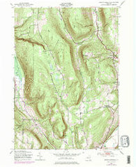 Bristol Springs New York Historical topographic map, 1:24000 scale, 7.5 X 7.5 Minute, Year 1943