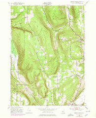 Bristol Springs New York Historical topographic map, 1:24000 scale, 7.5 X 7.5 Minute, Year 1943