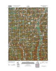 Bristol Center New York Historical topographic map, 1:24000 scale, 7.5 X 7.5 Minute, Year 2013