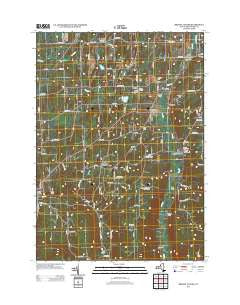 Bristol Center New York Historical topographic map, 1:24000 scale, 7.5 X 7.5 Minute, Year 2013