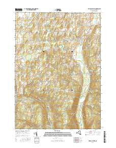 Bristol Center New York Current topographic map, 1:24000 scale, 7.5 X 7.5 Minute, Year 2016