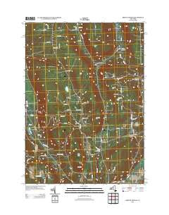 Bristol Springs New York Historical topographic map, 1:24000 scale, 7.5 X 7.5 Minute, Year 2013