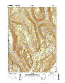 Bristol Springs New York Current topographic map, 1:24000 scale, 7.5 X 7.5 Minute, Year 2016