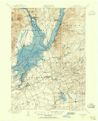 Broadalbin New York Historical topographic map, 1:62500 scale, 15 X 15 Minute, Year 1899