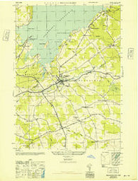 Broadalbin New York Historical topographic map, 1:24000 scale, 7.5 X 7.5 Minute, Year 1946