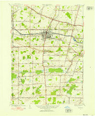 Brockport New York Historical topographic map, 1:24000 scale, 7.5 X 7.5 Minute, Year 1952