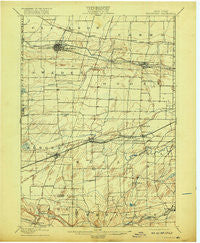 Brockport New York Historical topographic map, 1:62500 scale, 15 X 15 Minute, Year 1899