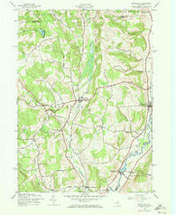 Brookfield New York Historical topographic map, 1:24000 scale, 7.5 X 7.5 Minute, Year 1943