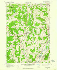 Brookfield New York Historical topographic map, 1:24000 scale, 7.5 X 7.5 Minute, Year 1943
