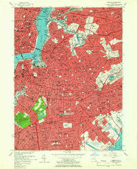 Brooklyn New York Historical topographic map, 1:24000 scale, 7.5 X 7.5 Minute, Year 1956