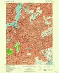 Brooklyn New York Historical topographic map, 1:24000 scale, 7.5 X 7.5 Minute, Year 1956