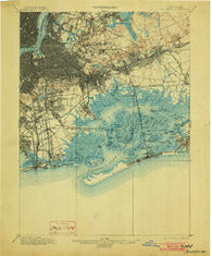 Brooklyn New York Historical topographic map, 1:62500 scale, 15 X 15 Minute, Year 1900